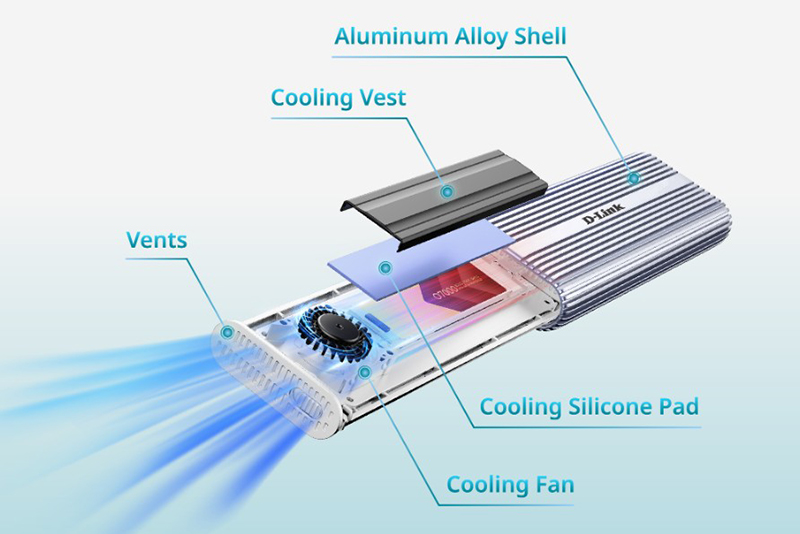 Image of the product highlighting some features.