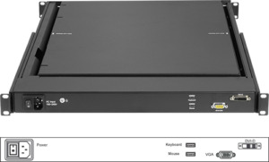 Austin Hughes X124 HDMI VGA and USB connections