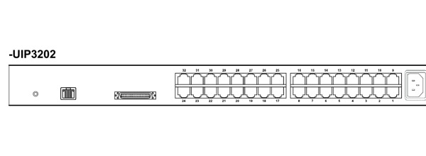 Austin Hughes UIP3202 32-port Cat6 IP KVM rear panel