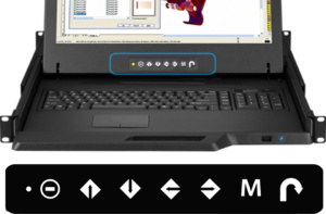 Austin Hughes K117 LED touch on-screen display controls