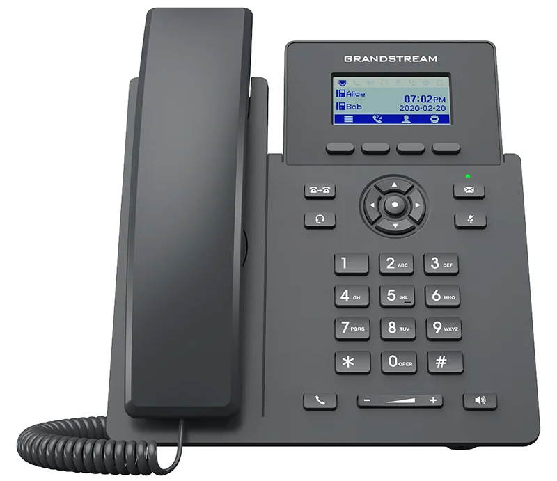 Grandstream GRP2601W 2-line essential IP phone with LCD display and Wi-Fi 6
