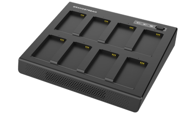 Grandstream GMC08 eight-slot battery charger for compatible WP810, WP820 and DP730 batteries