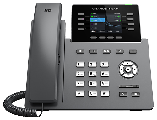 Grandstream GRP2624 8-line professional IP phone with colour display, Wi-Fi 6, Bluetooth and Gigabit PoE