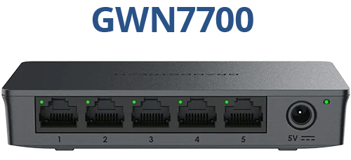 Grandstream GWN7700 unmanaged switch ports and desktop installation