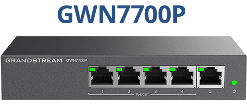 Grandstream GWN7700P Gigabit and PoE port overview