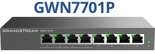 Grandstream GWN7701P Gigabit and PoE port overview