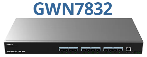 Grandstream GWN7832 front and rear connections