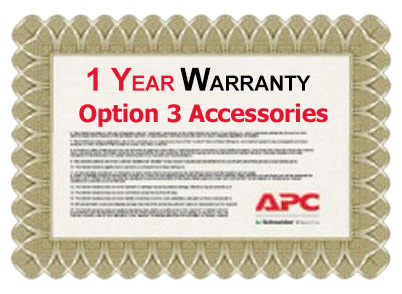 APC 1 Year Warranty Extension for 1 Accessory - Option 3