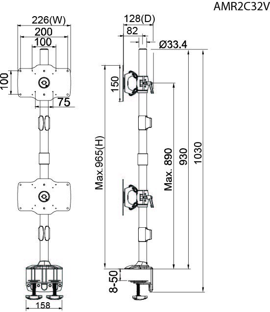 Amer amr2c32v drawing