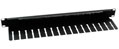 1U UK Made Brush Strip Lacing Panel - Black
