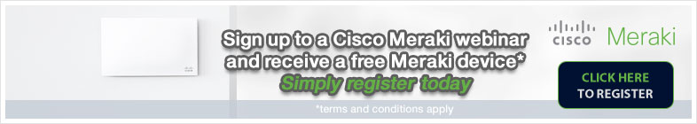 Register for a Cisco Meraki webinar and receive a free switch