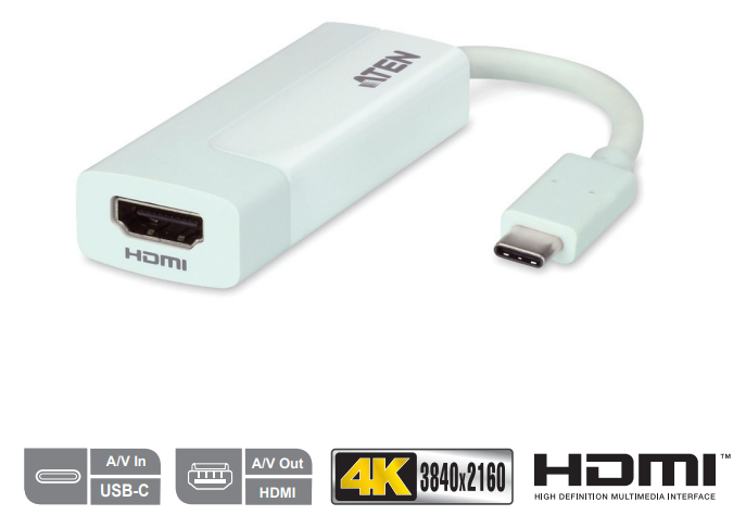 Aten UC3008 USB-C to 4K HDMI Adapter