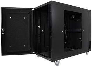 Usystems Uspace 12U 600mm x 1100mm Sound Proof Server Cabinet