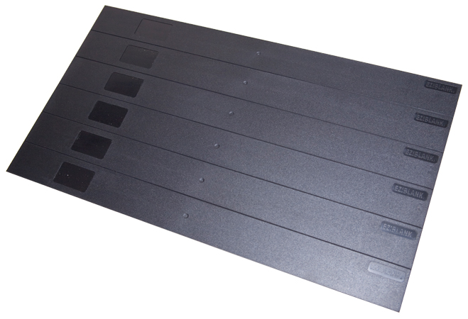 Eziblank 6U Blanking Panels, Pack 10 x 6U (scalable to 60 x 1U), Black