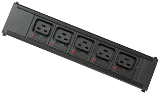 5 x individually fused IEC C19 16A sockets