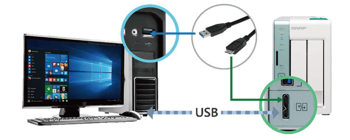 Direct access to files with the USB QuickAccess port