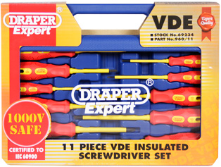 11 Piece VDE Screwdriver Set
