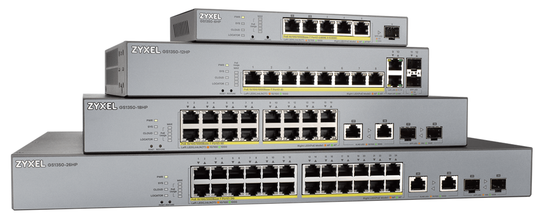 Zyxel GS1350 Series Smart Managed Switches