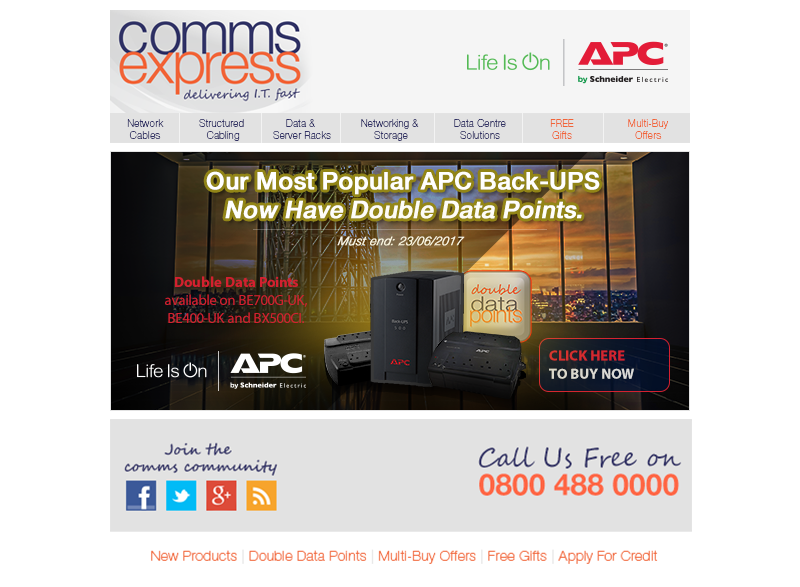 Our Most Popular APC BackUPS Now Have Double Data Point