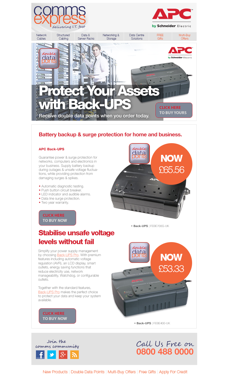 Protect Your Assets with APC BackUPS Double Data Points