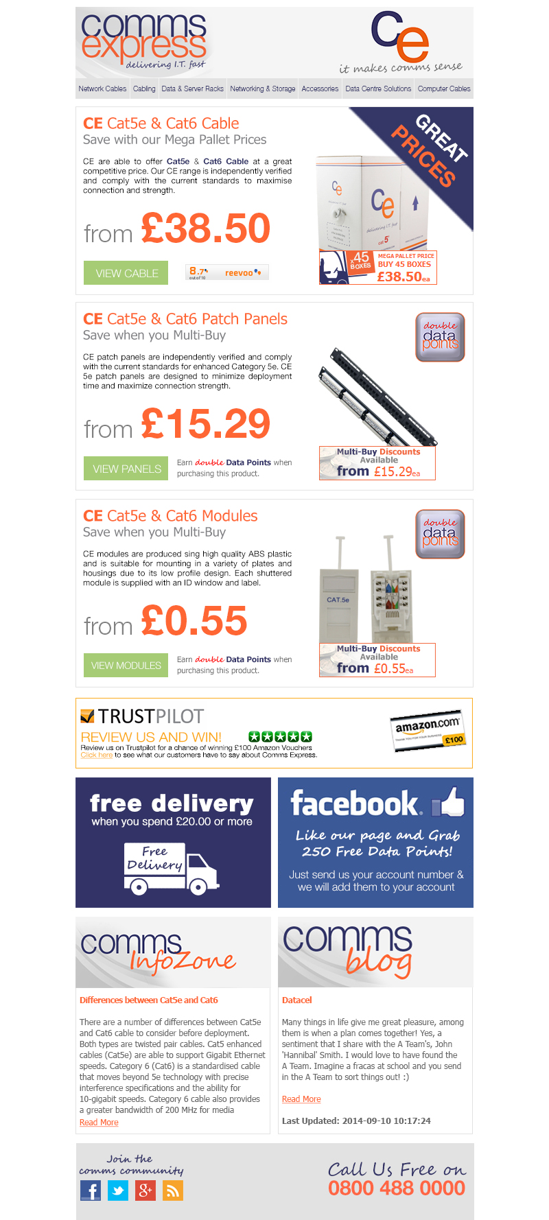 Great Prices and DDP on CE Network and Cabling Solution