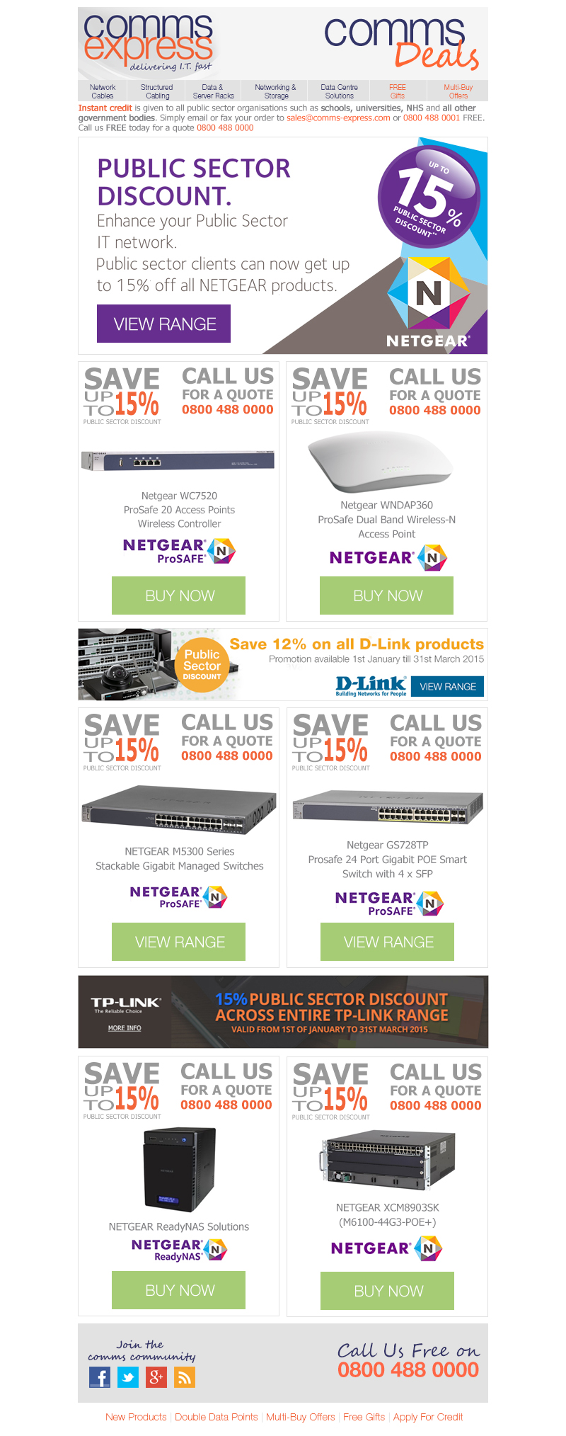 Public Sector Discount Save up to 15 Percent on NETGEAR