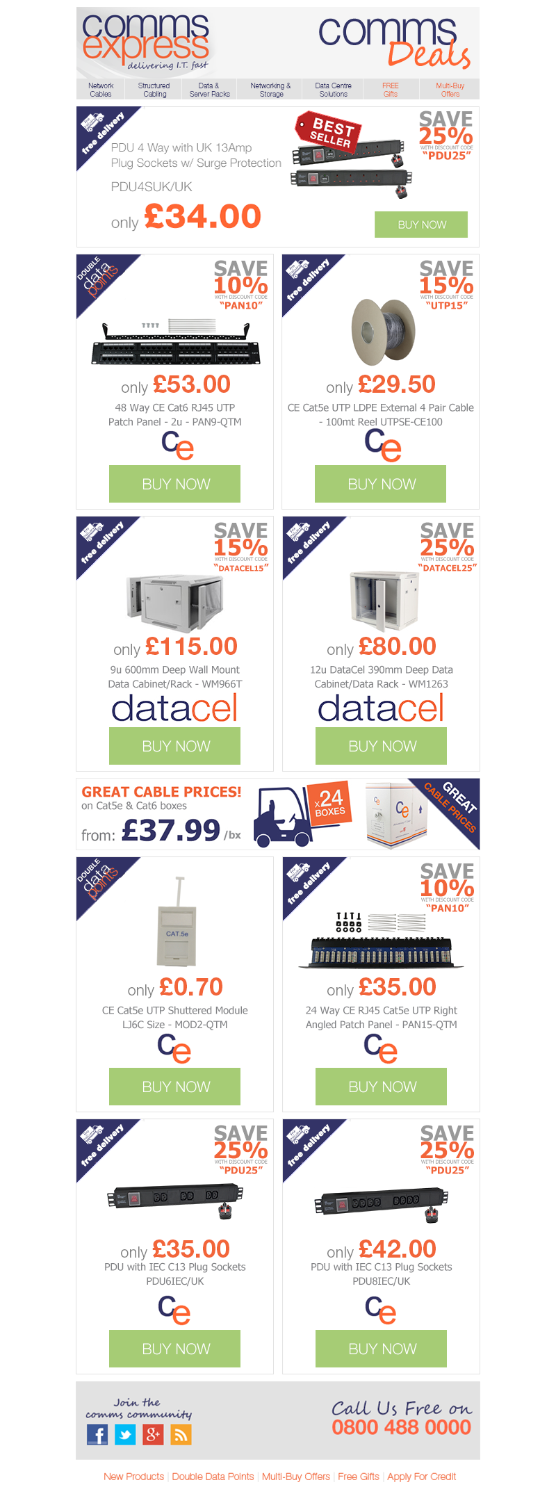 Comms Deals: Great Savings on CE Network Solutions & Da