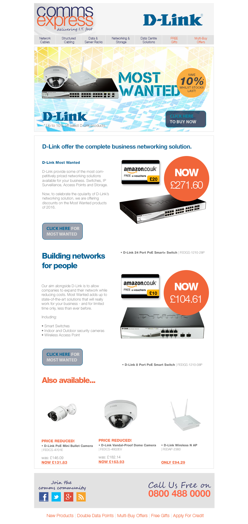 The MOST WANTED Networking Solutions from DLink