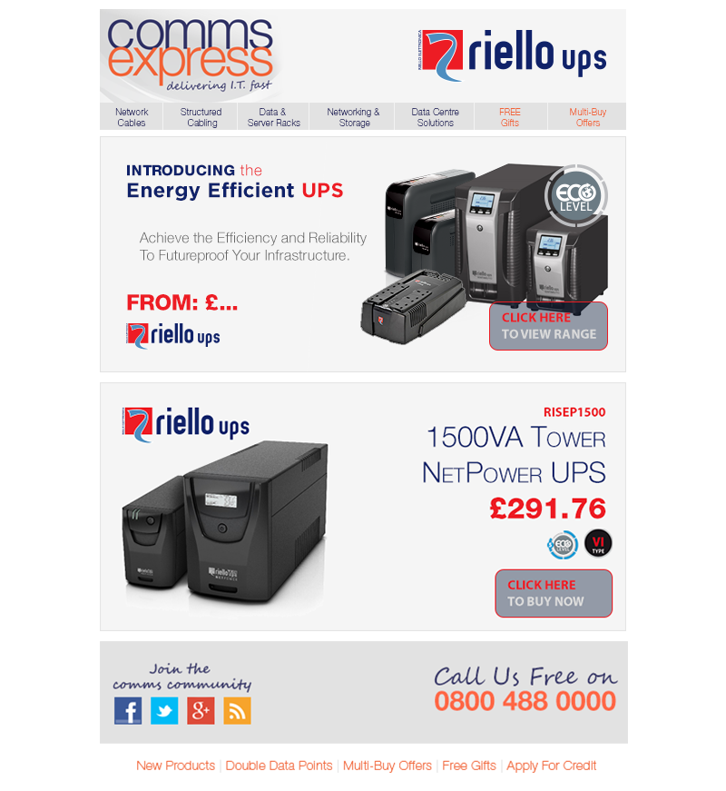 NEW Your Energy Efficient UPS From Riello Stay Online