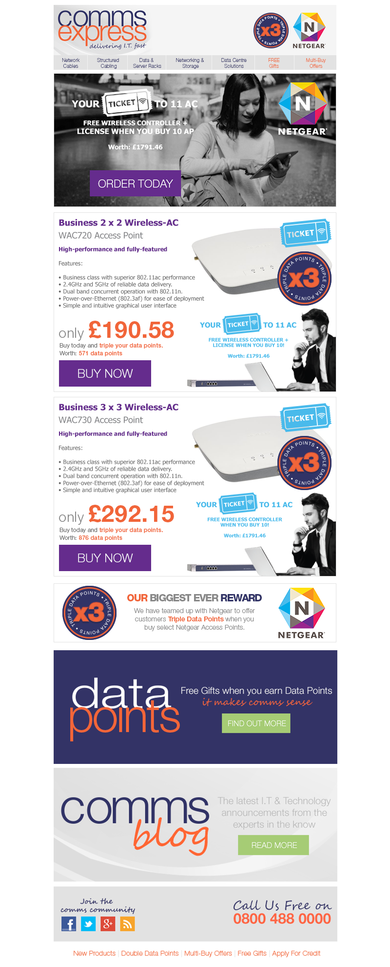 Our BIGGEST ever reward Your ticket to 11AC with Netgea