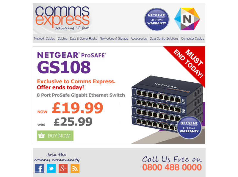 Exclusive Limited Price On the Netgear ProSAFE GS108 Of