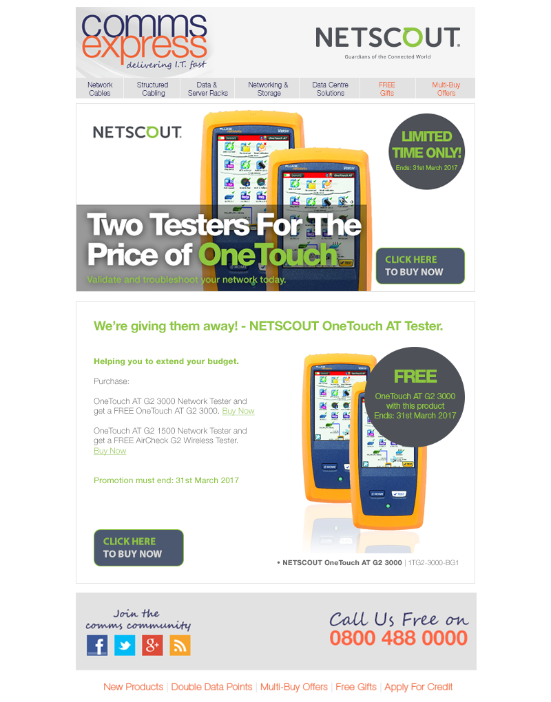 Two Testers For The Price of OneTouch with NETSCOUT