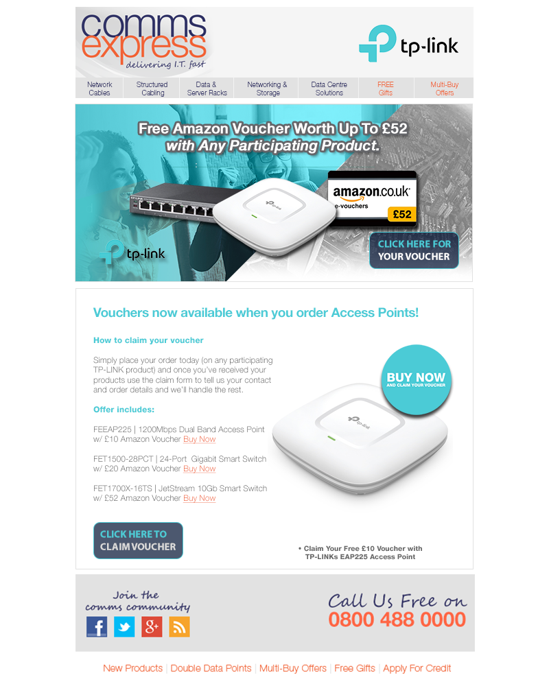 Claim Your Free Voucher with TPLINK Now Including Acces