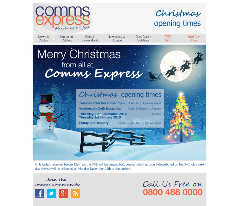 Merry Christmas from Comms Express