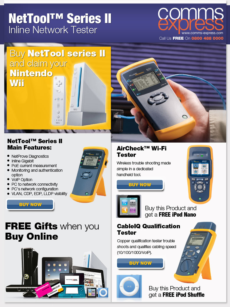 Buy NetTool series II and claim your Nintendo Wii