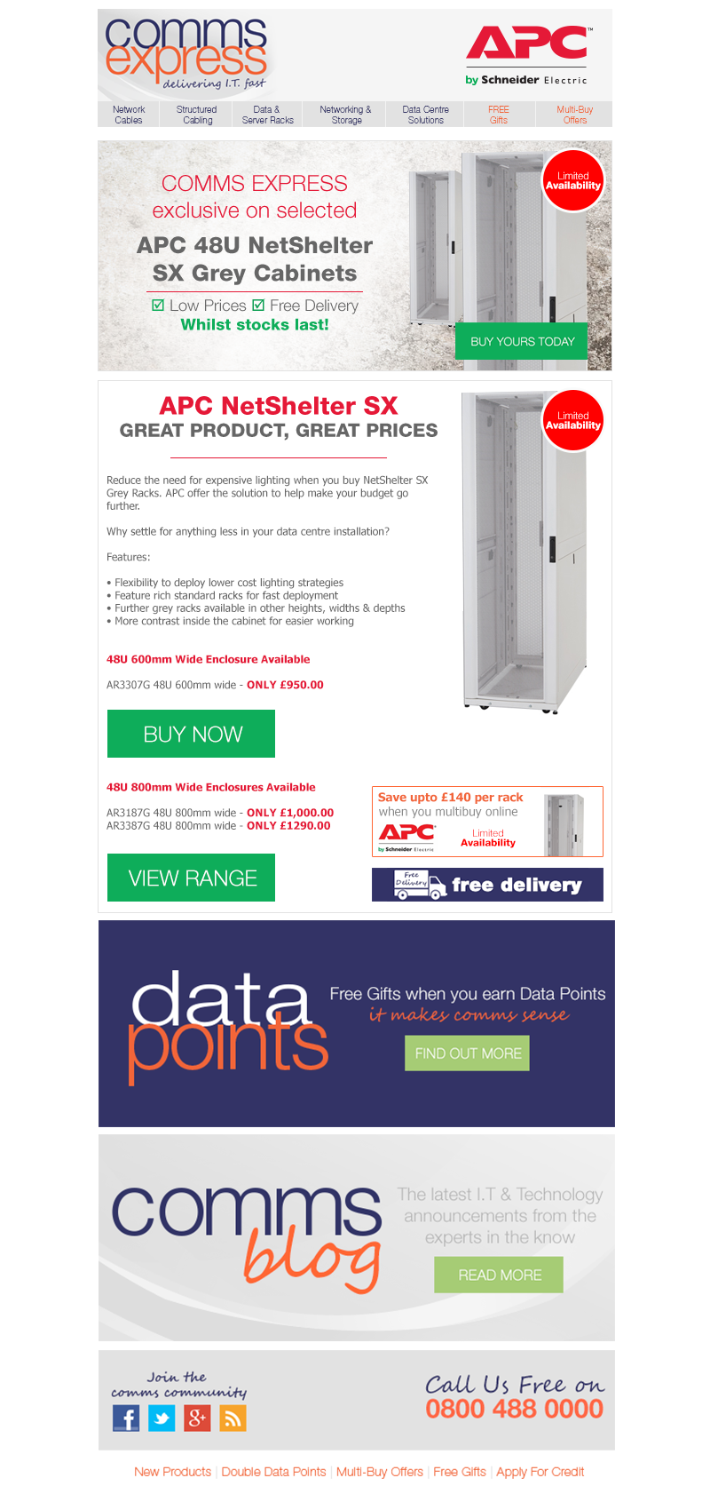 EXCLUSIVE LOW PRICES on APC NetShelter SX Cabinets