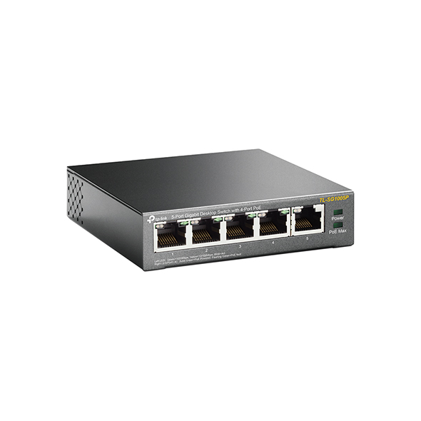 TP-Link TL-SG1005P 5-Port Gigabit Unmanaged PoE Network Switch