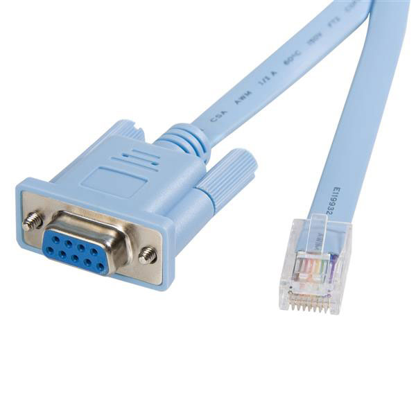 StarTech 6 ft RJ45 to DB9 Cisco Console Management Router Cable - M/F