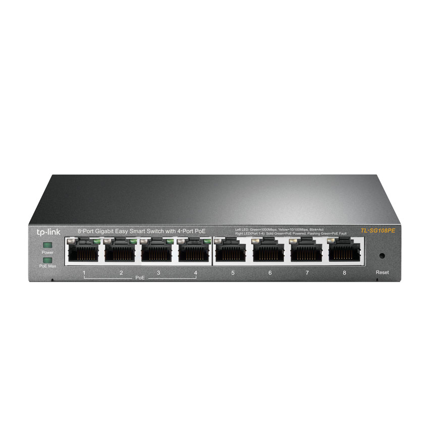 TP-Link TL-SG108PE V2 8-Port Gigabit Easy Smart PoE Network Switch