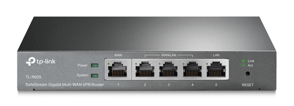TP-Link ER605 SafeStream Gigabit Multi-WAN VPN Router | Comms Express