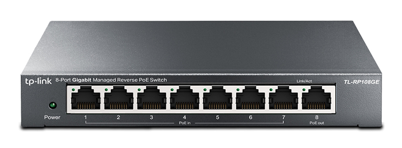 TP-Link TL-RP108GE 8-Port Gigabit Managed Reverse PoE Switch