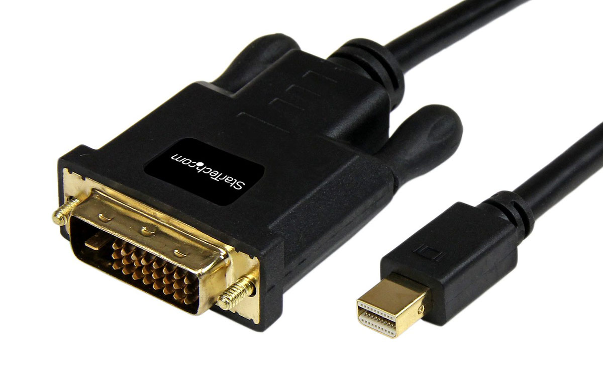 Startech 1mt Mini DisplayPort to DVI Adapter Converter Cable - Mini DP to DVI 1920x1200 - Black