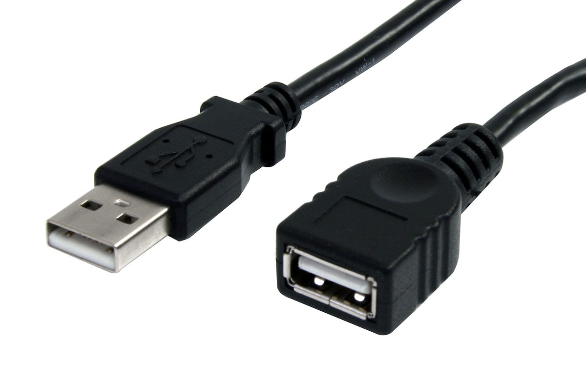 StarTech 3mt Black USB 2.0 Extension Cable A to A - M/F