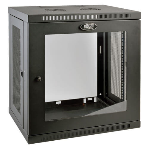 Tripp Lite SmartRack 12U Low-Profile Wall-Mount Rack Enclosure Cabinet W/ Acrylic