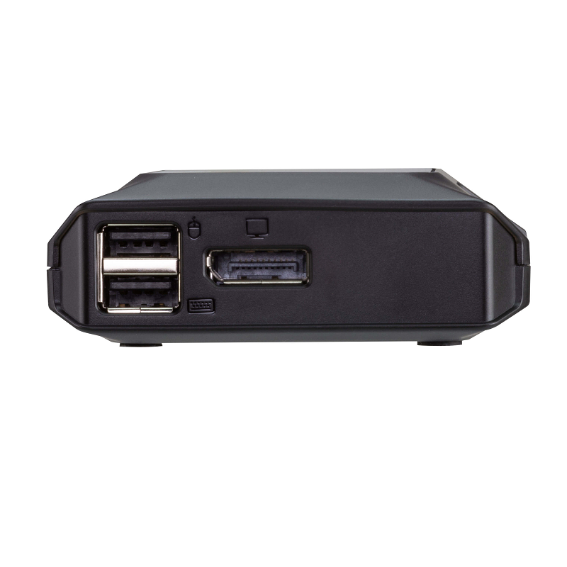 2 Port USB C KVM Switch - 4K 60Hz HDMI - Compact Dual Port UHD USB Type C  Desktop Mini KVM Switch with USB C Cables - Bus Powered - MacBook iPad Pro