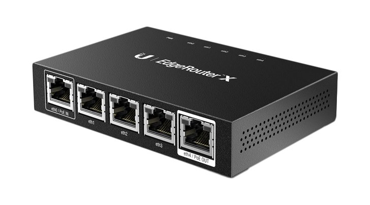 5 Ports PoE Ports Ubiquiti ER-X Ubiquiti Advanced Gigabit Ethernet Router 