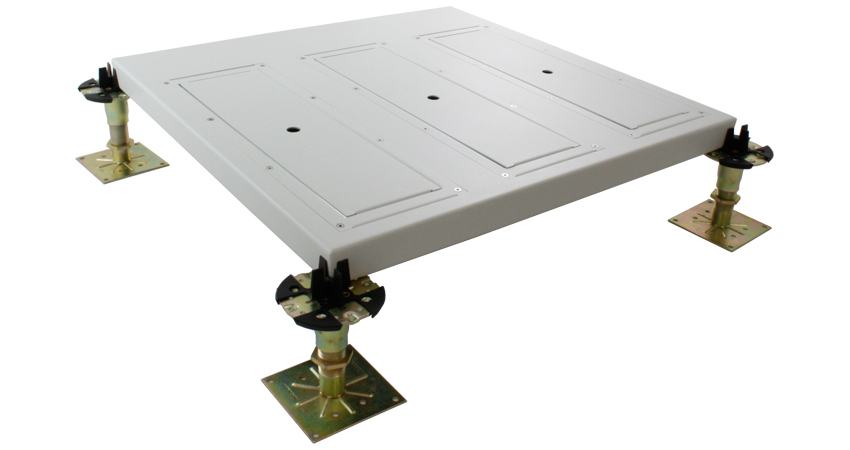 TechTile 600mm x 600mm x 42mm Heavy Duty Plinth Panel - 3 x Drop In (Blanking) Plates Included