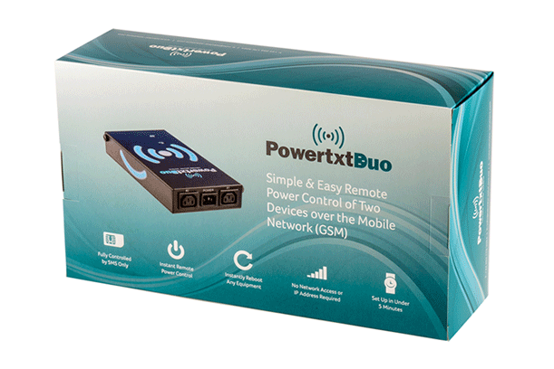 Powertxt Duo SMS Controlled AC Power Switch (2-Port)