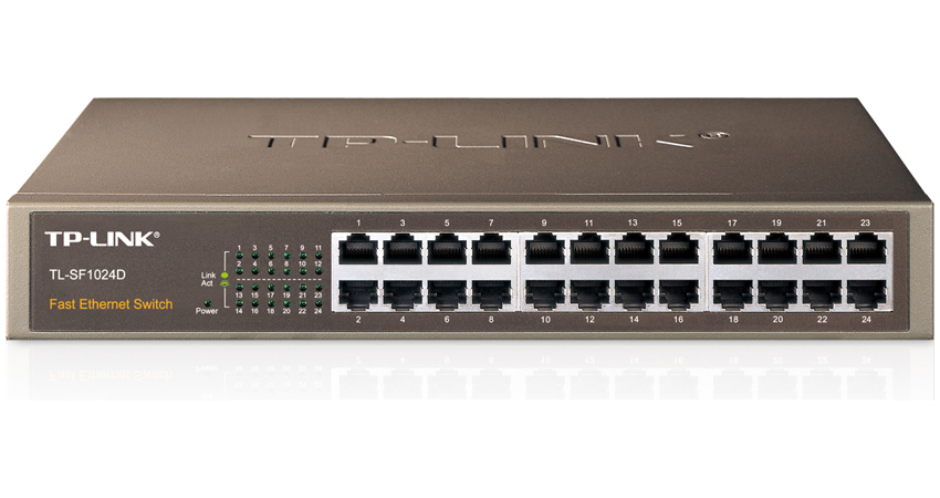 TP-Link TL SF1024D 24-Port 10/100Mbps Unmanaged Network Switch