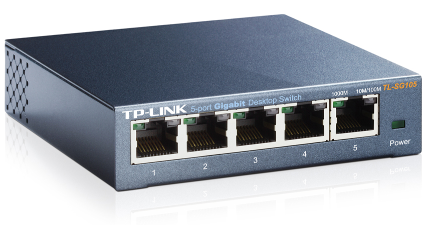 TP-Link TL-SG105, 5 Port Gigabit Unmanaged Ethernet Network Switch